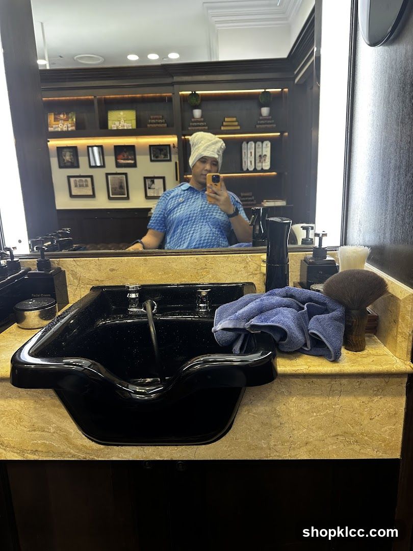 Barber shop sink area