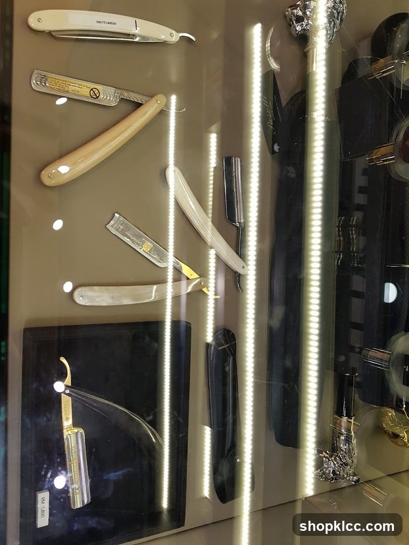 Display of Straight Razors