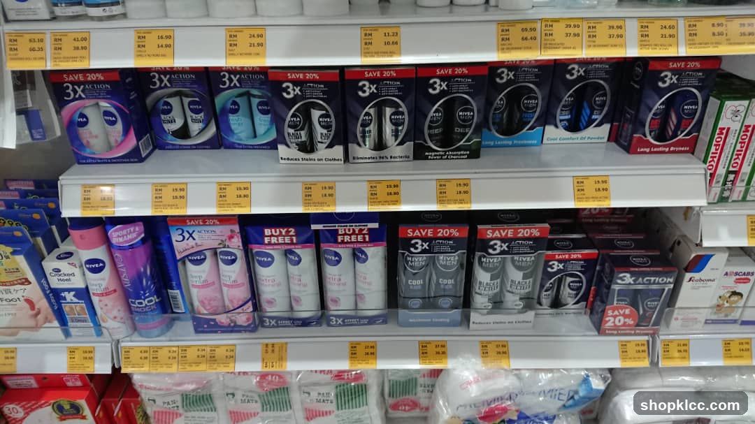 Deodorant and Personal Care Products on Shelves