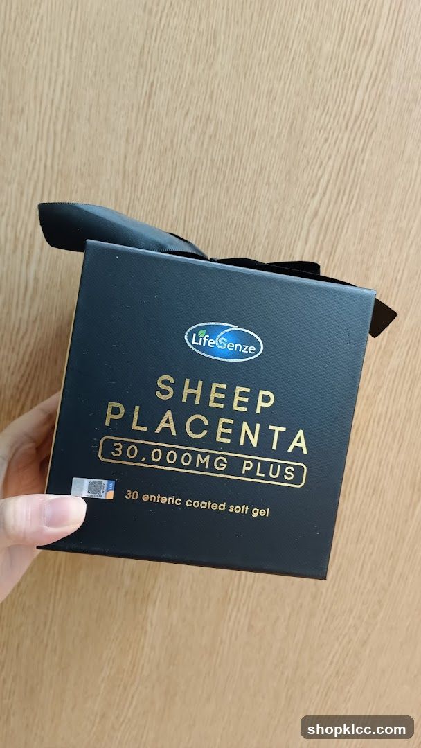 LifeGenze Sheep Placenta 30,000mg Plus Soft Gel Box