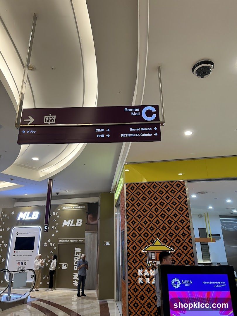 Mall Interior with Signage
