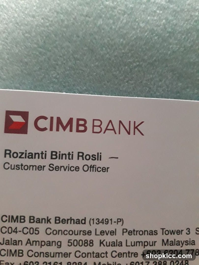 CIMB Bank Business Card