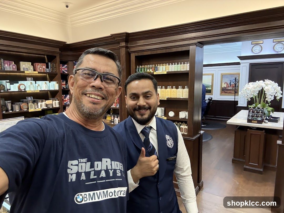Two Men in a Grooming Shop