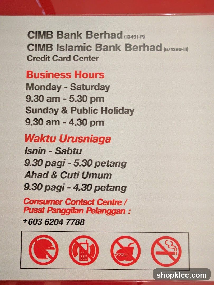CIMB Bank Business Hours
