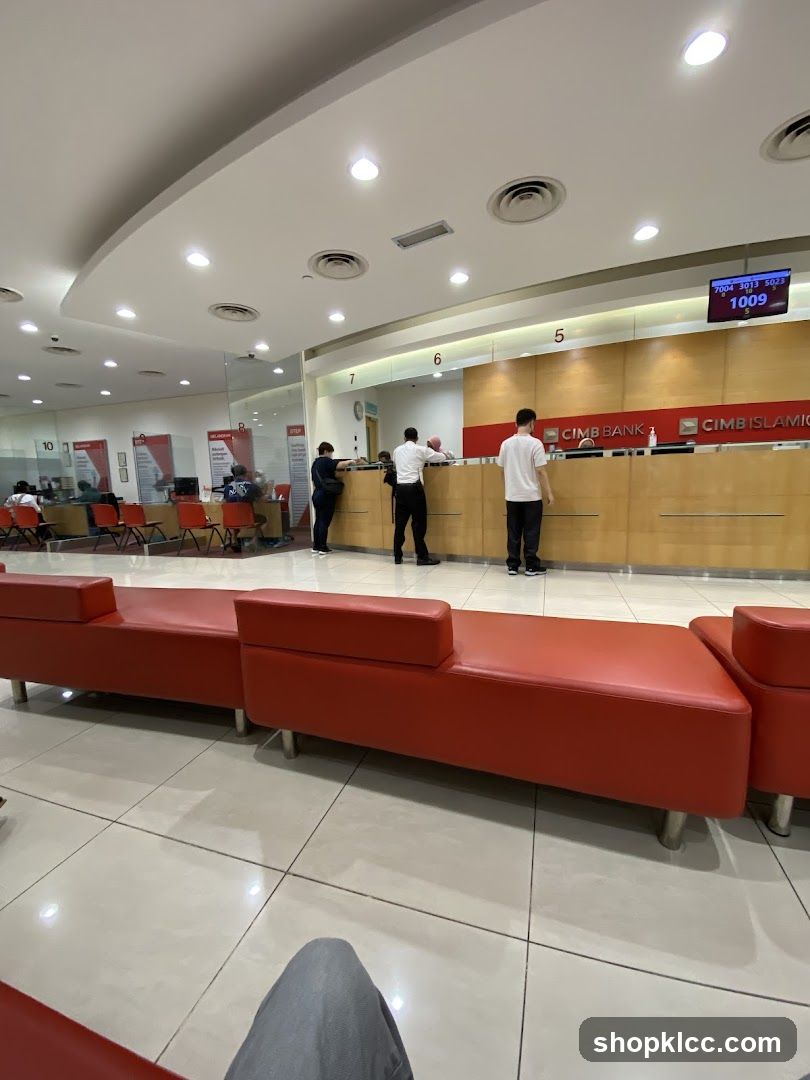 Bank Interior with Waiting Area