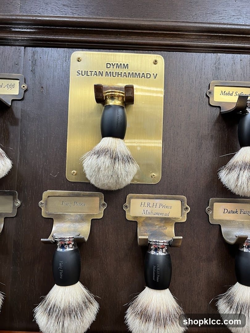 Shaving Brushes Display