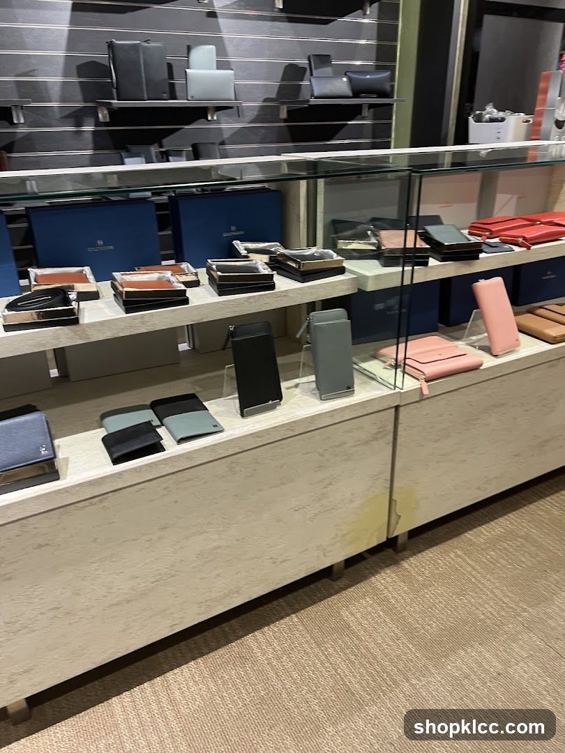 Leather Goods Display