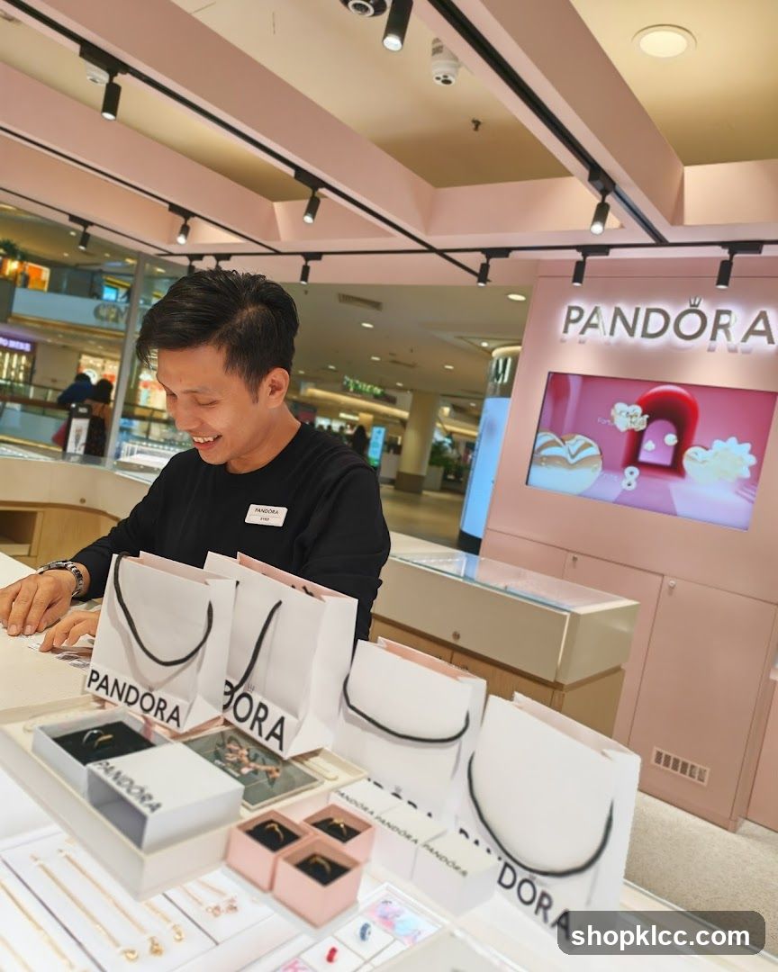 Pandora Store Employee Assisting Customer