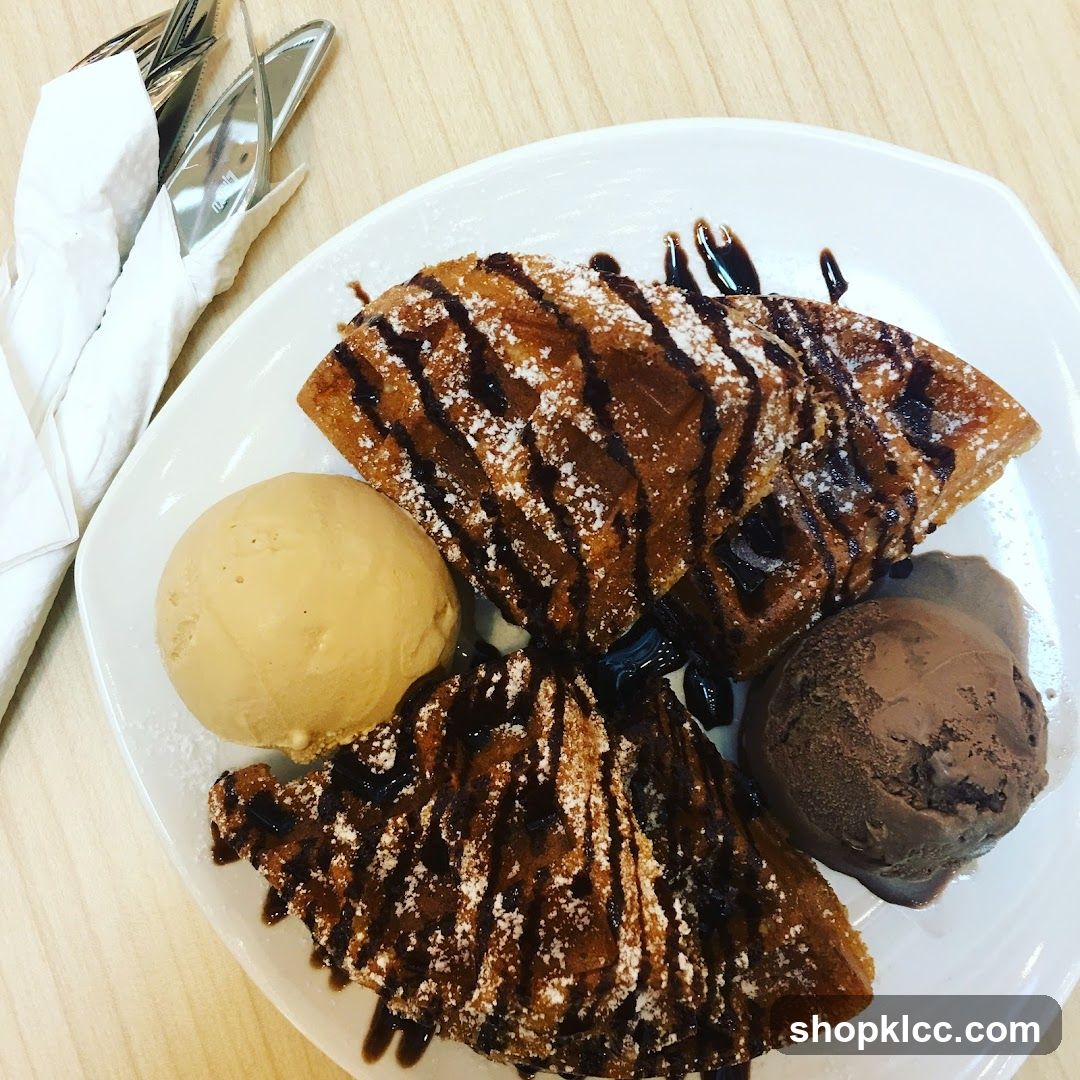 Waffles with Ice Cream