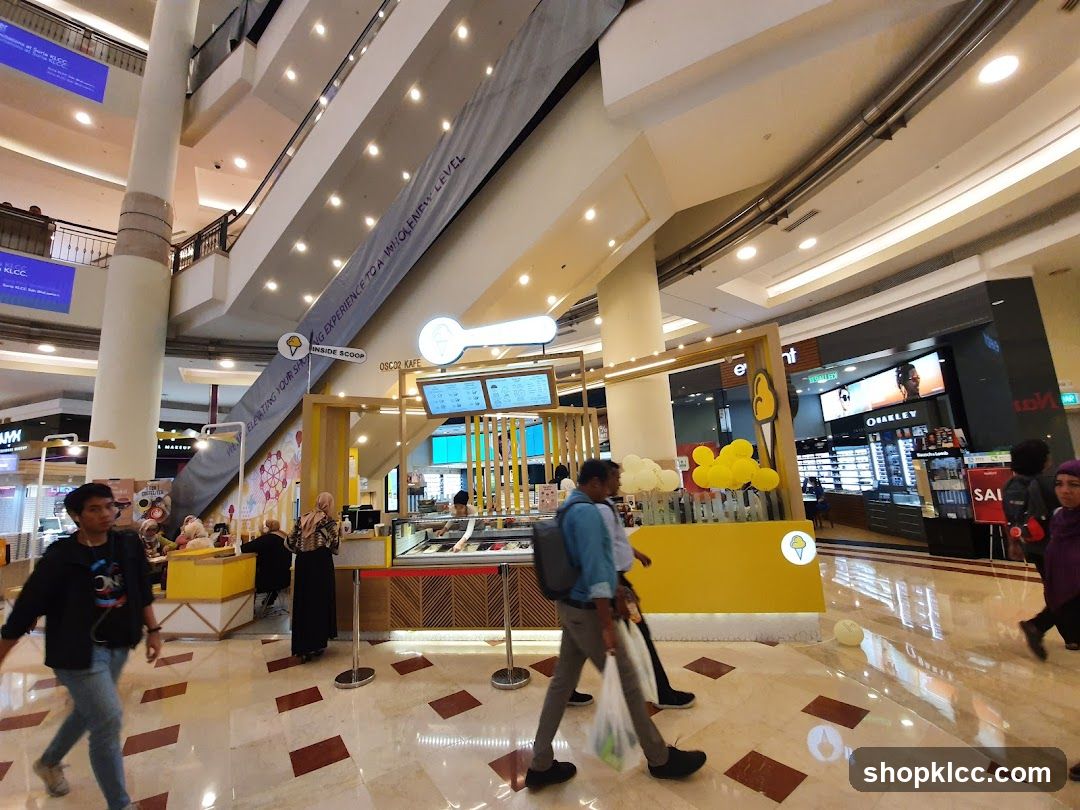 Ice Cream Cafe in a Mall