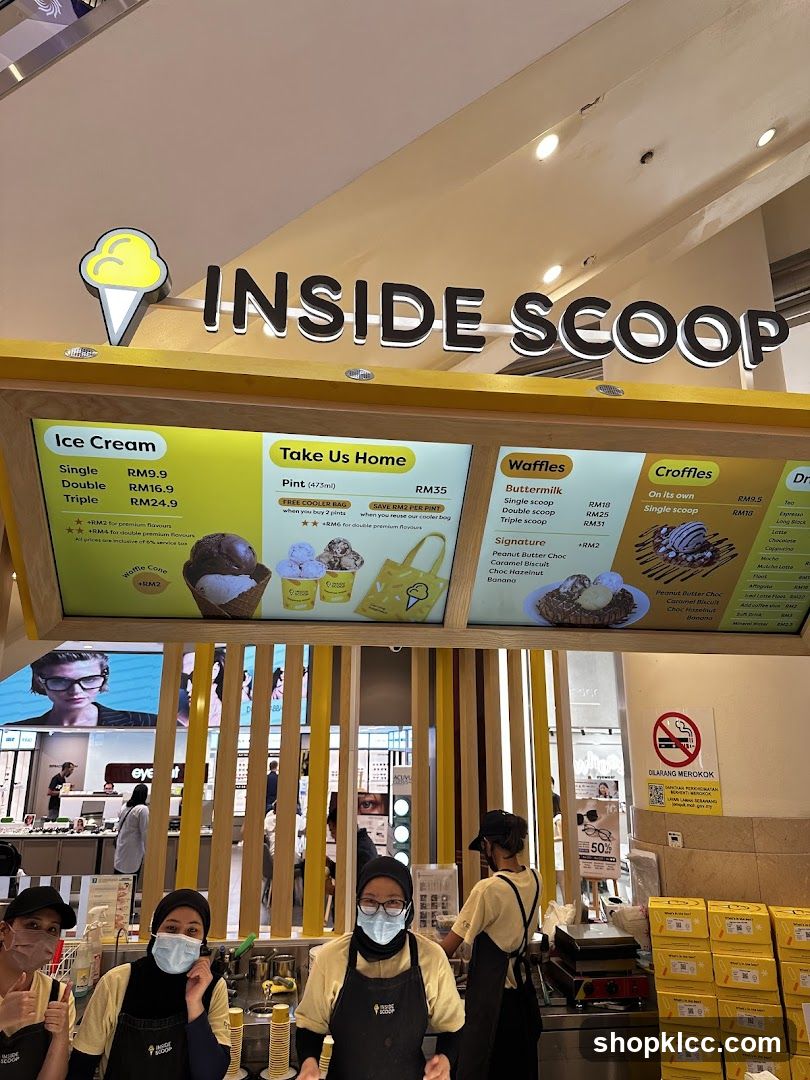 Inside Scoop Menu