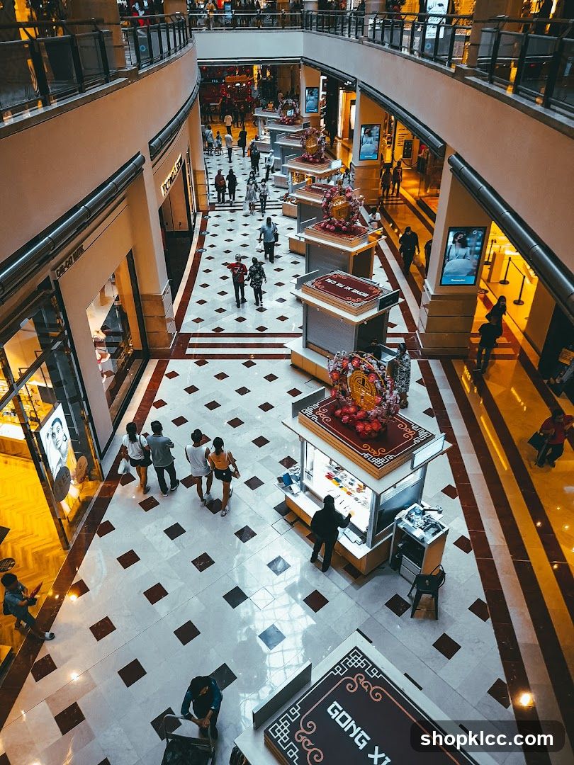 Busy Shopping Mall Interior
