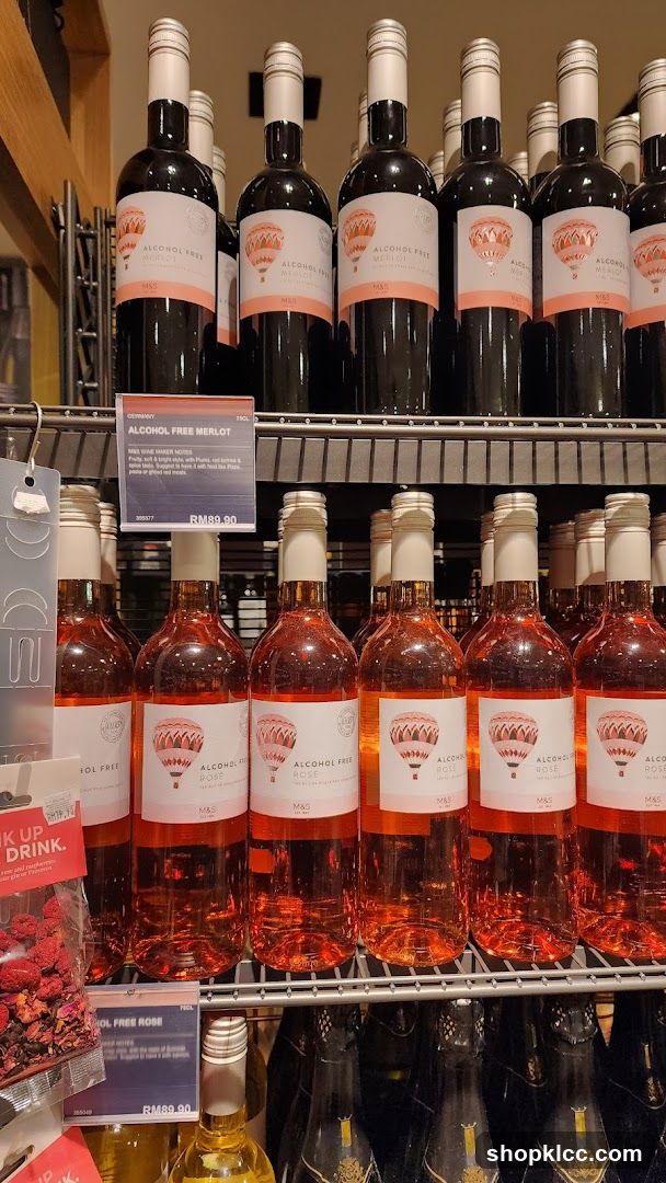 Alcohol-Free Wine Display