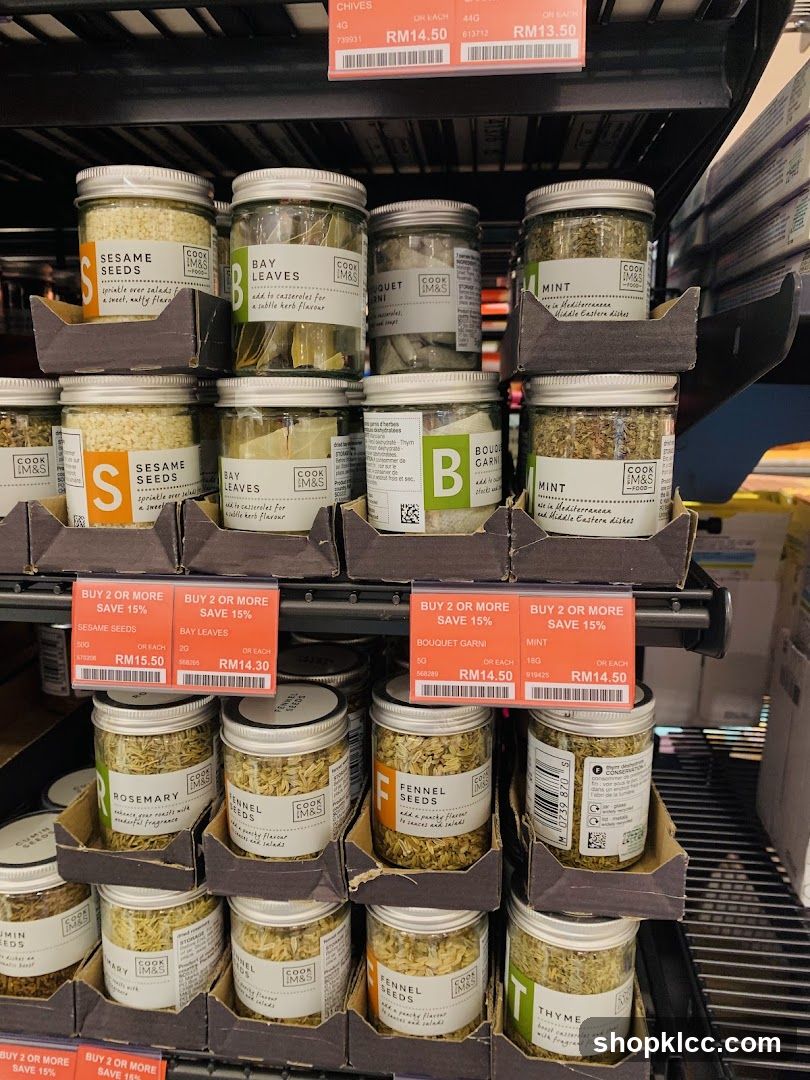 Spices on Shelves
