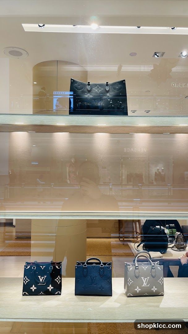 Louis Vuitton Handbags in Display Window
