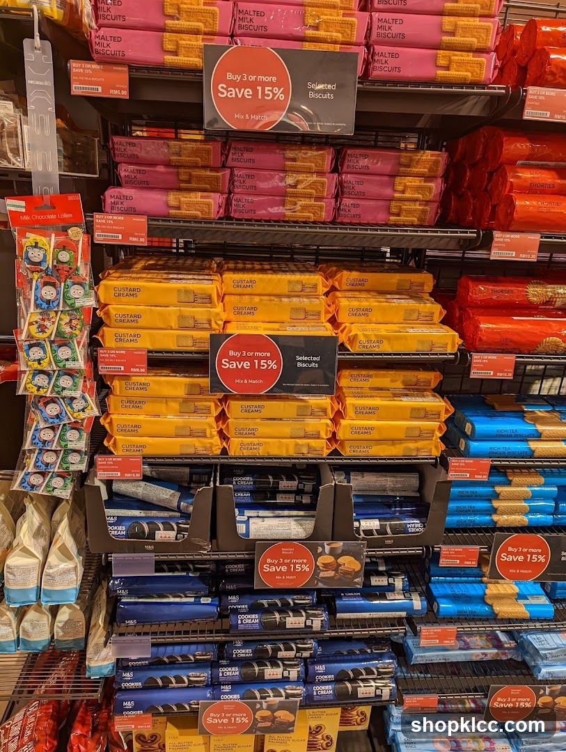 Biscuits on display