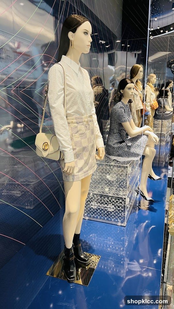 Mannequins in a store window