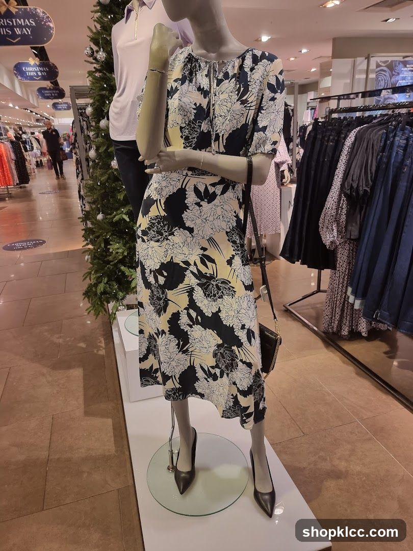 Mannequin in floral dress