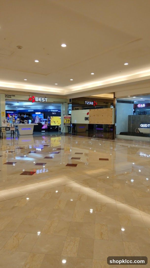 Electronics store interior