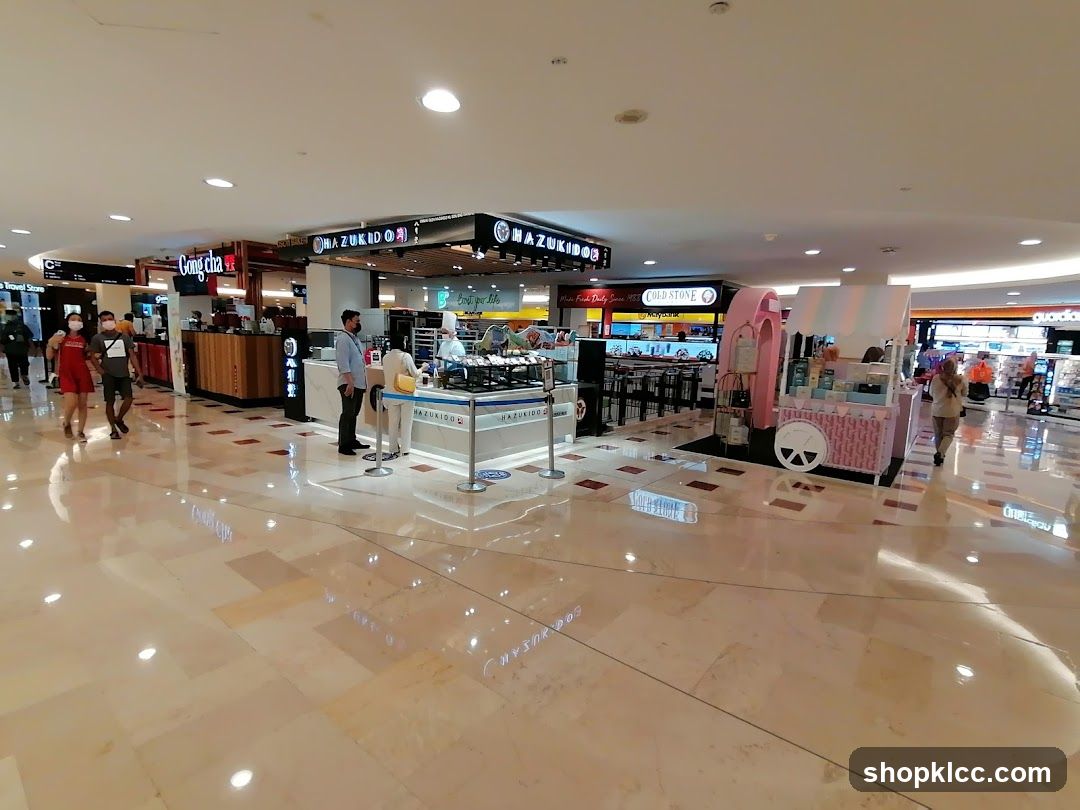 Mall Food Court with Various Stalls