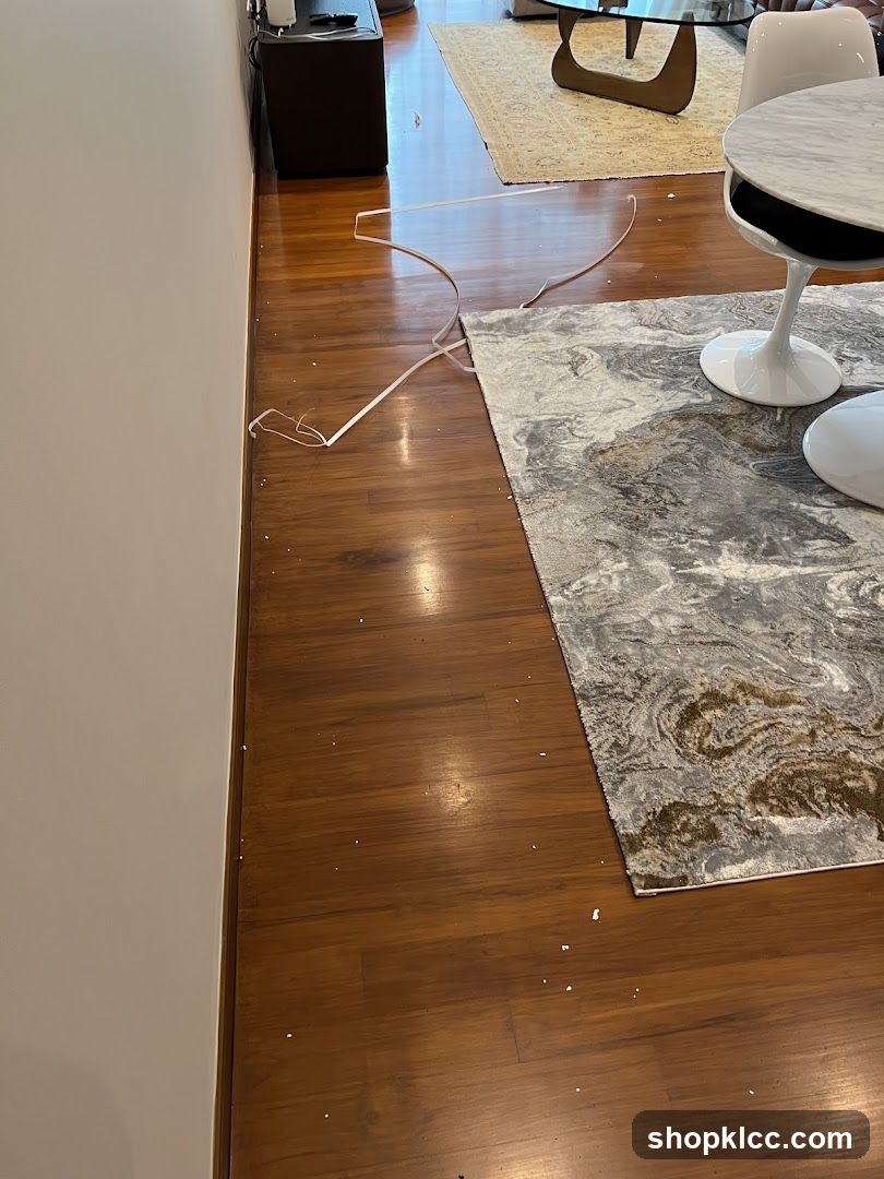 Messy Floor with Debris