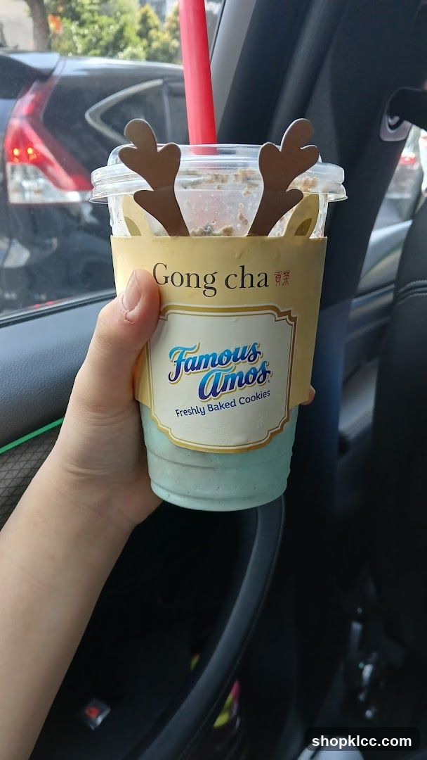 Gong Cha and Famous Amos Drink