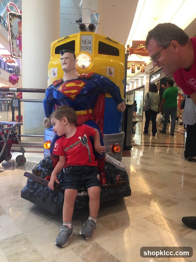 Child on Superman Ride