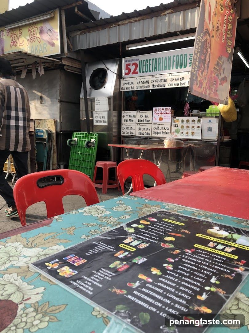 52 Vegetarian Food Menu
