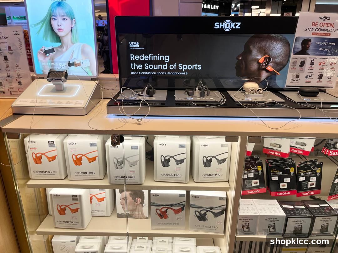 Shokz Headphones Display