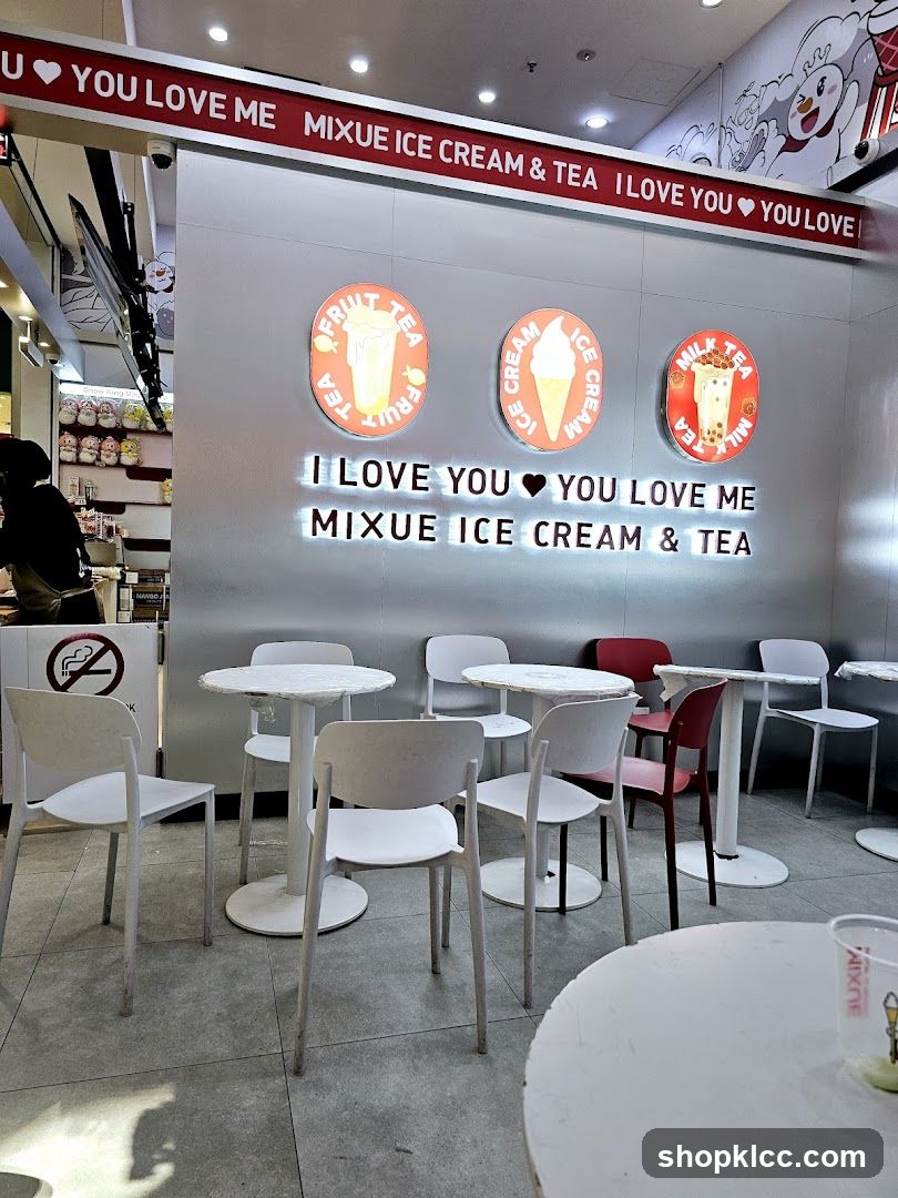 Mixue Ice Cream & Tea Seating Area
