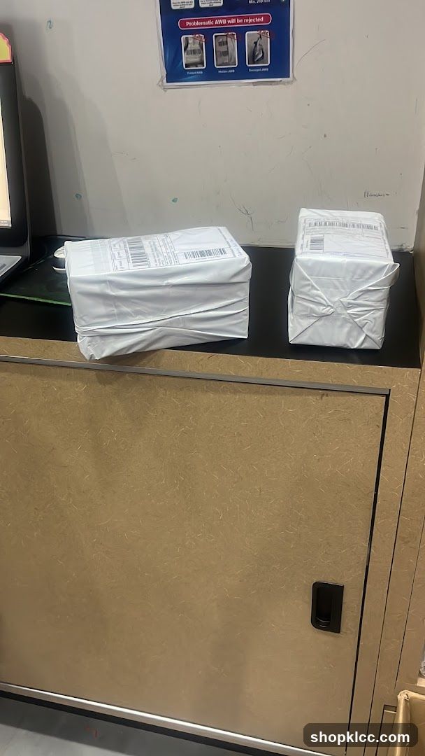 Packages on a Counter