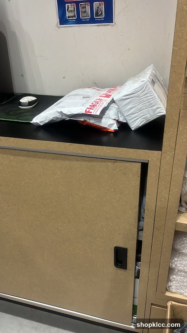 Packages on a desk