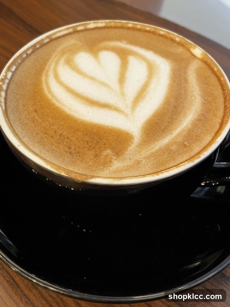 Latte with Heart Art