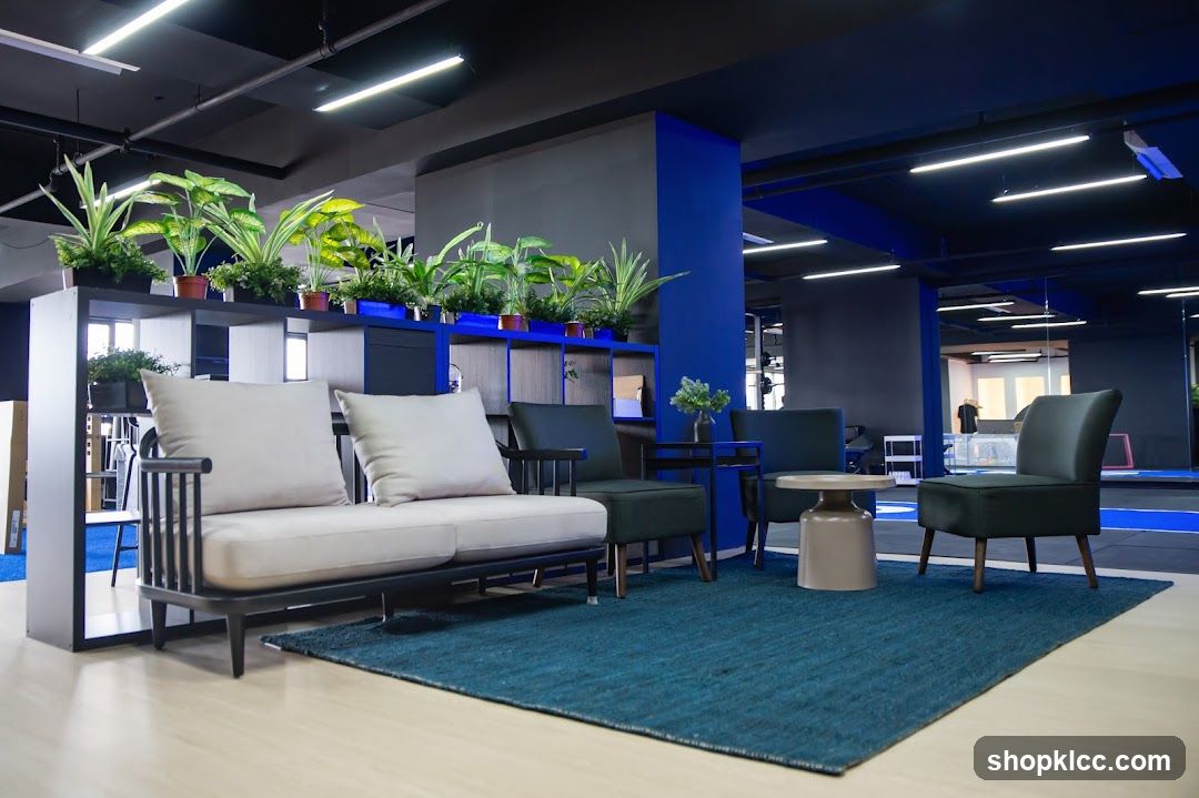 Modern Waiting Area with Plants