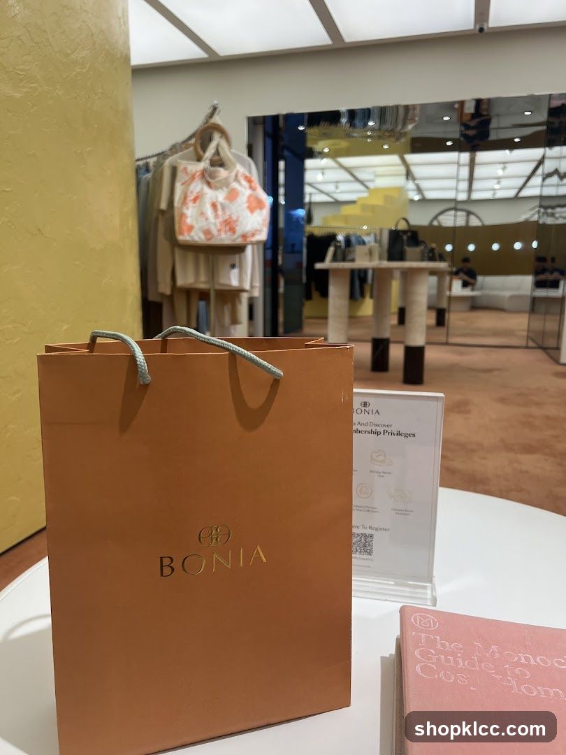 Bonia Shopping Bag and Membership Information