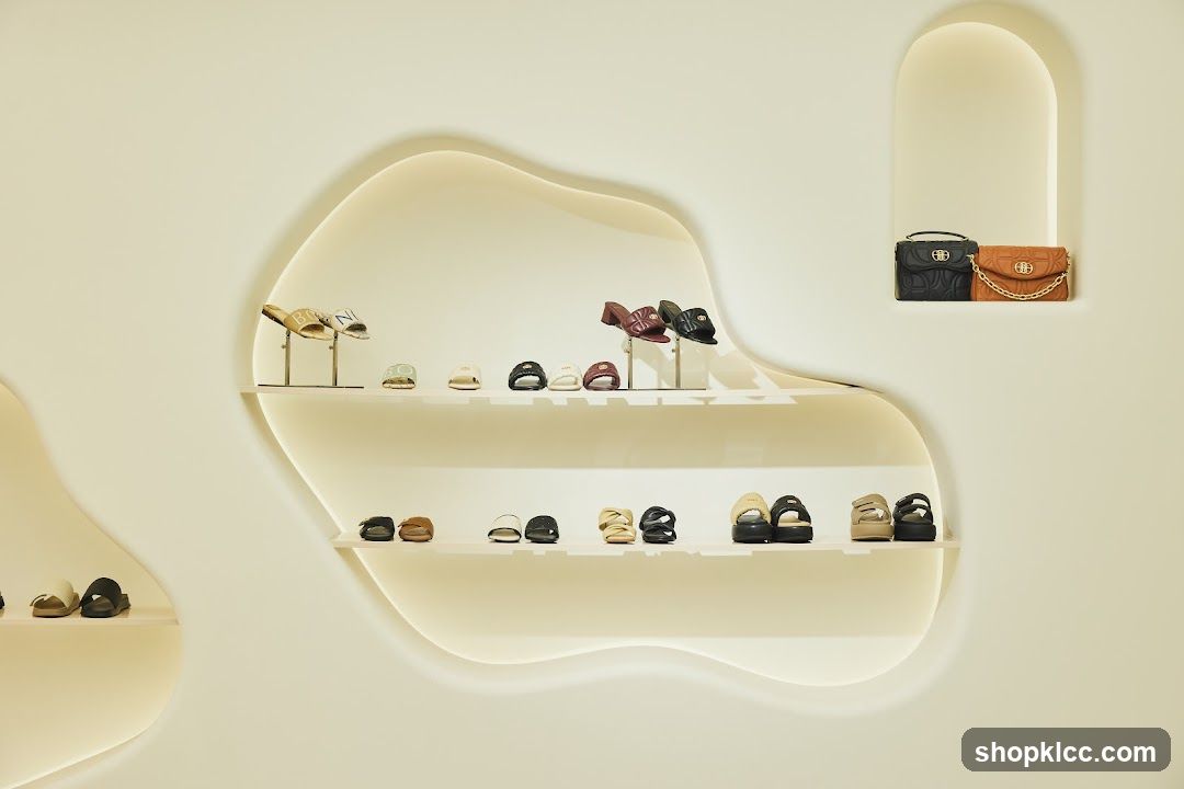 Display of Shoes and Handbags