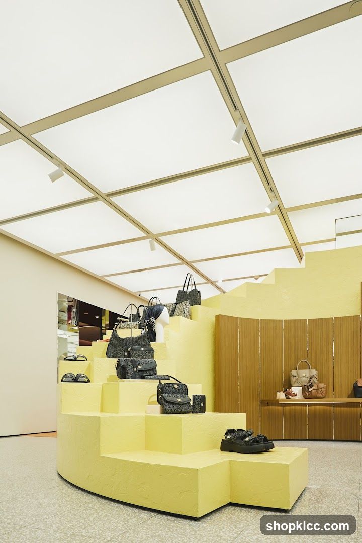 Store Display with Handbags and Shoes