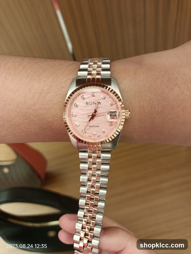 Watch on wrist