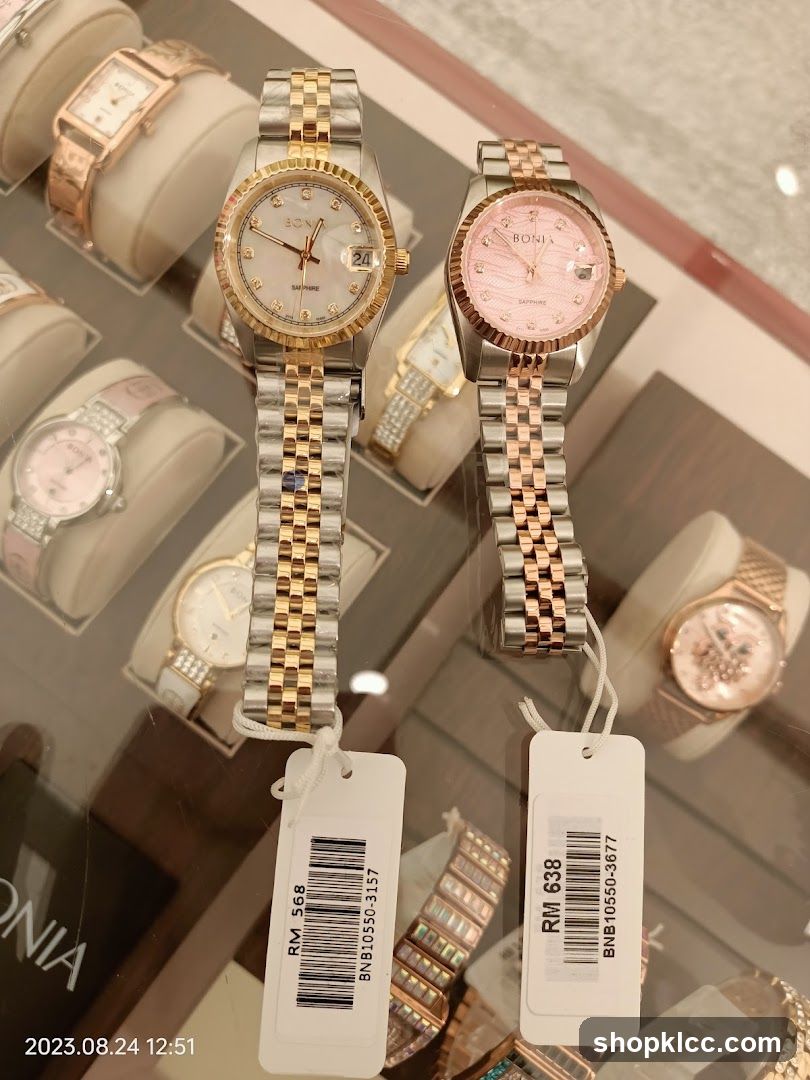 Bonia Watches Display