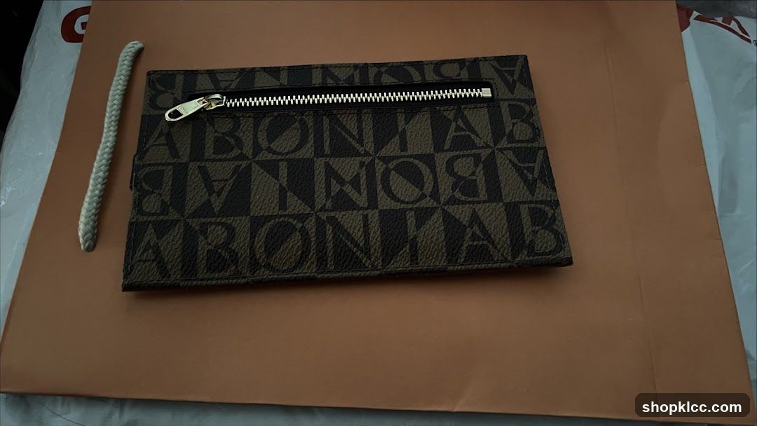 Pouch with Monogram Pattern