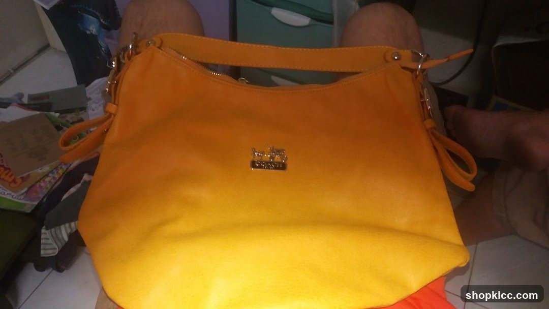 Yellow Coach Handbag