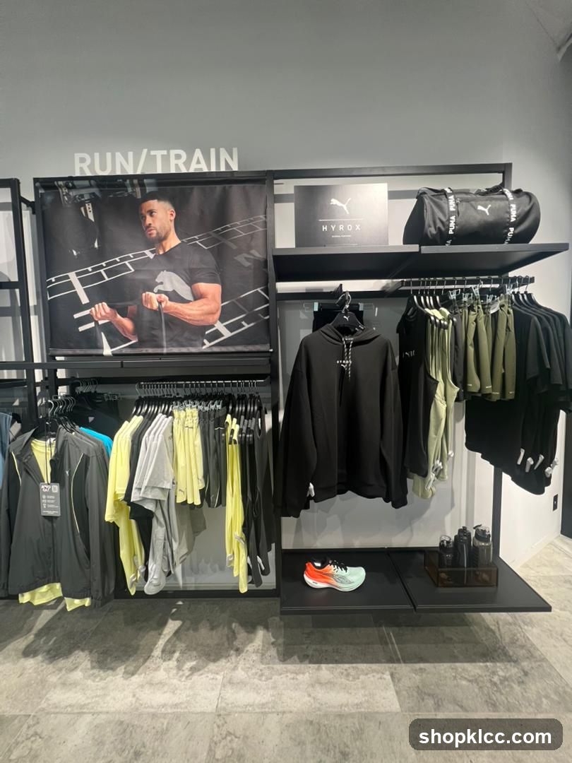 Puma Run/Train Apparel Display