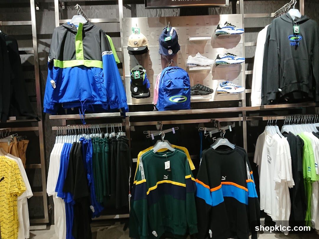 Puma Apparel and Footwear Display