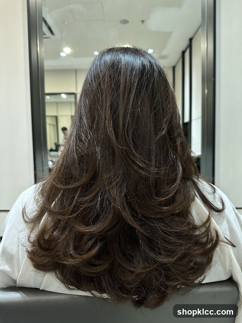 Woman's Hair After Styling