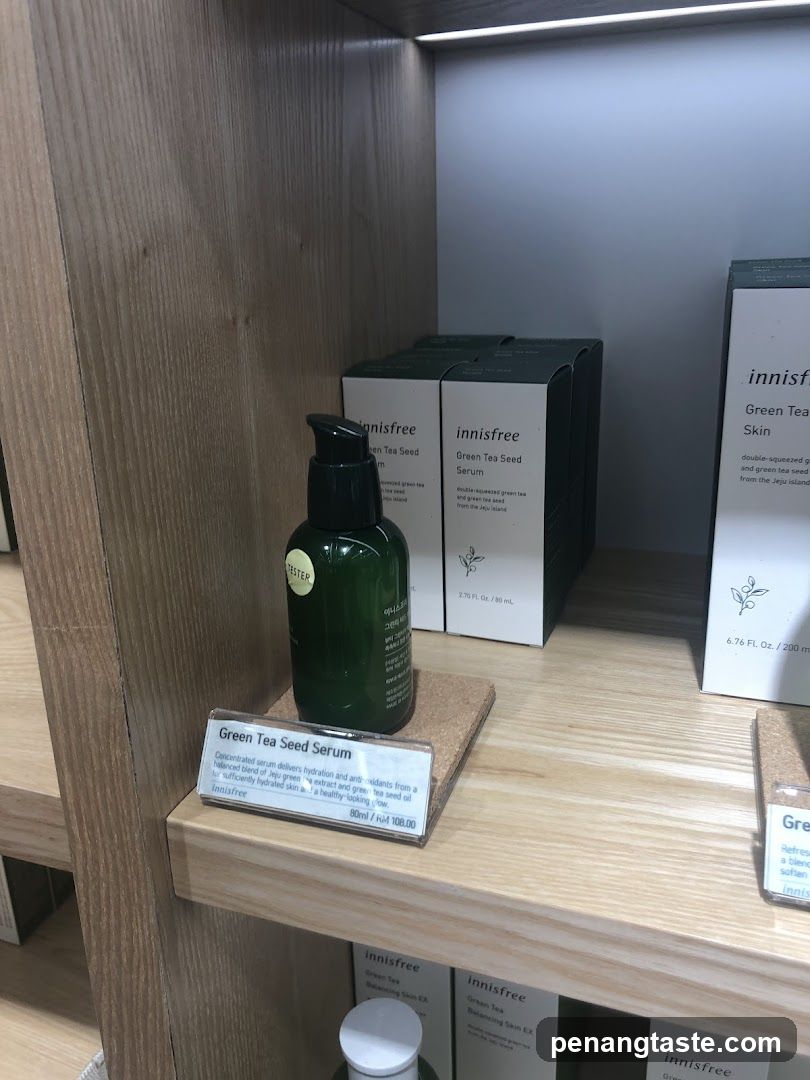 Innisfree Green Tea Seed Serum Display