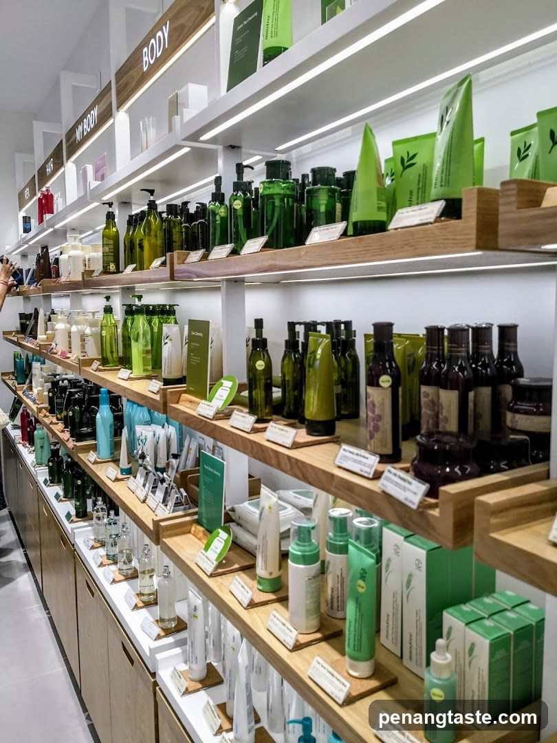 Skincare Products on Shelves