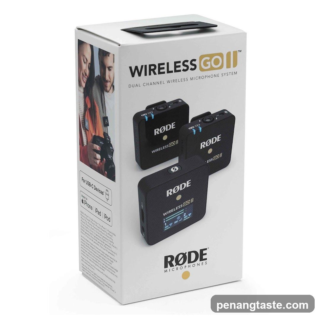 RØDE Wireless GO II Dual Channel Wireless Microphone System Box