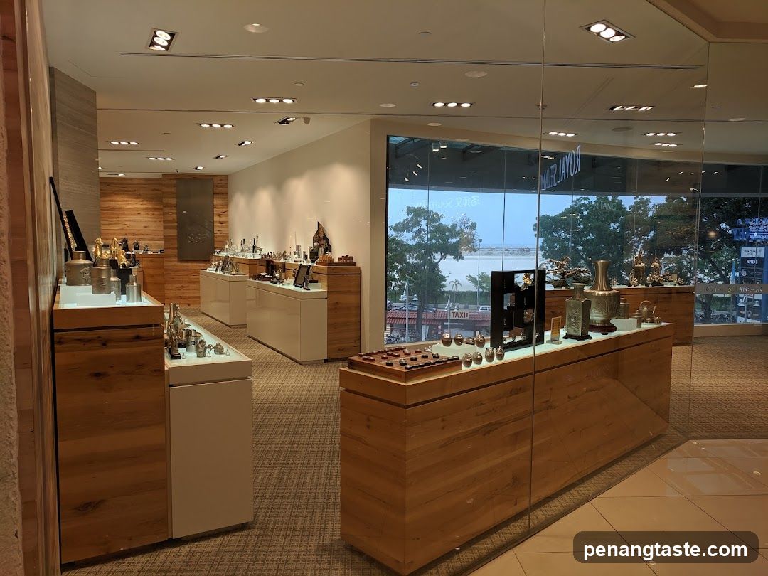 Interior of a luxury goods store