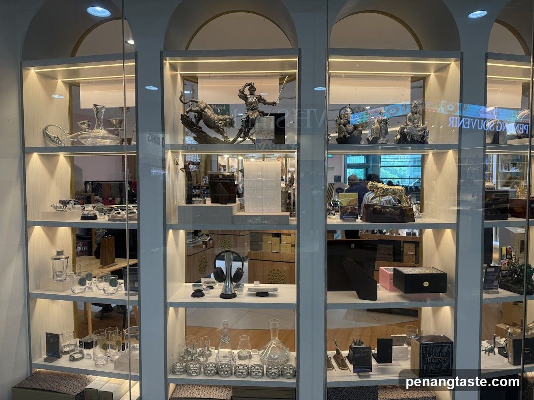 Display Shelves with Decorative Items