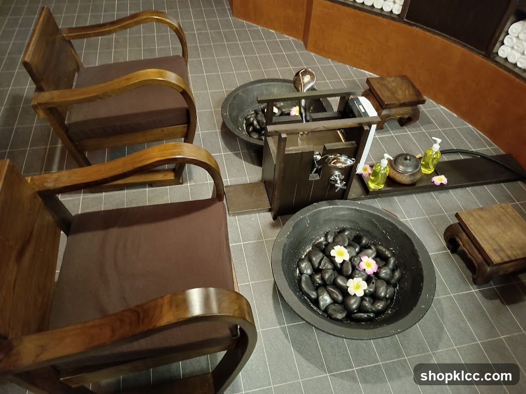Spa Foot Soak Area